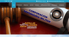 Desktop Screenshot of defensoriamilitar.org