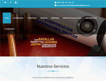 Tablet Screenshot of defensoriamilitar.org